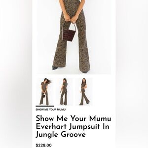 Show Me Your Mumu Leopard jumpsuit